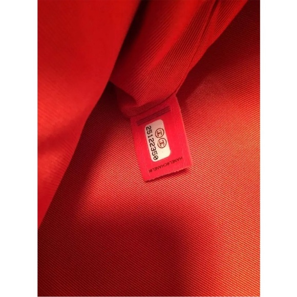 Chanel Red Quilted Leather CC Fold Over Clutch - Picture 10 of 10